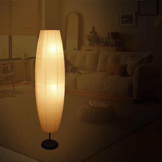 Rice Paper Floor Lamp Shade Paper Floor Lampshade Unique Design Decor Lamp Bedside Lamp Floor Lamp Chimney for Living Room