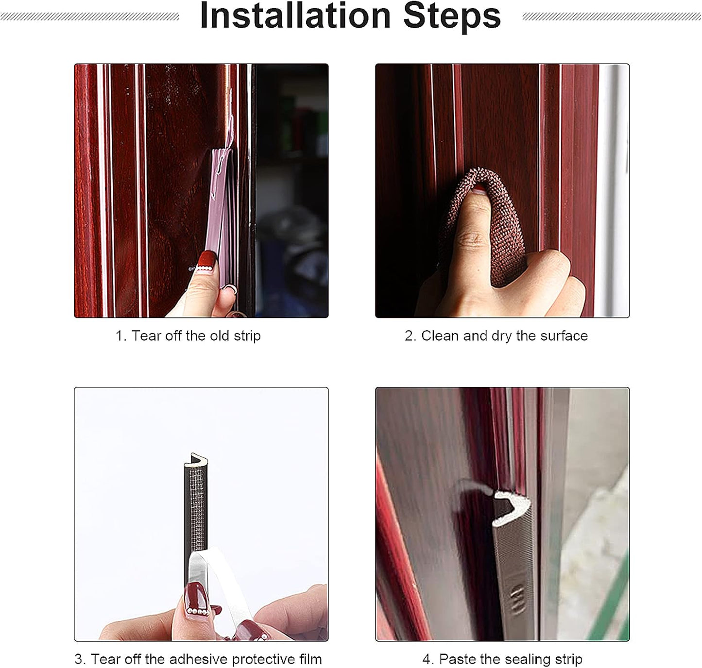 Weather Stripping for Door/Windows X 18 Feet Long, V Shape Adhesive Weather Strip Door Frame/Windows Frame Seal PU Foam Strip Weather Seal Door Insulation Anti Collision Soundproof (Black)