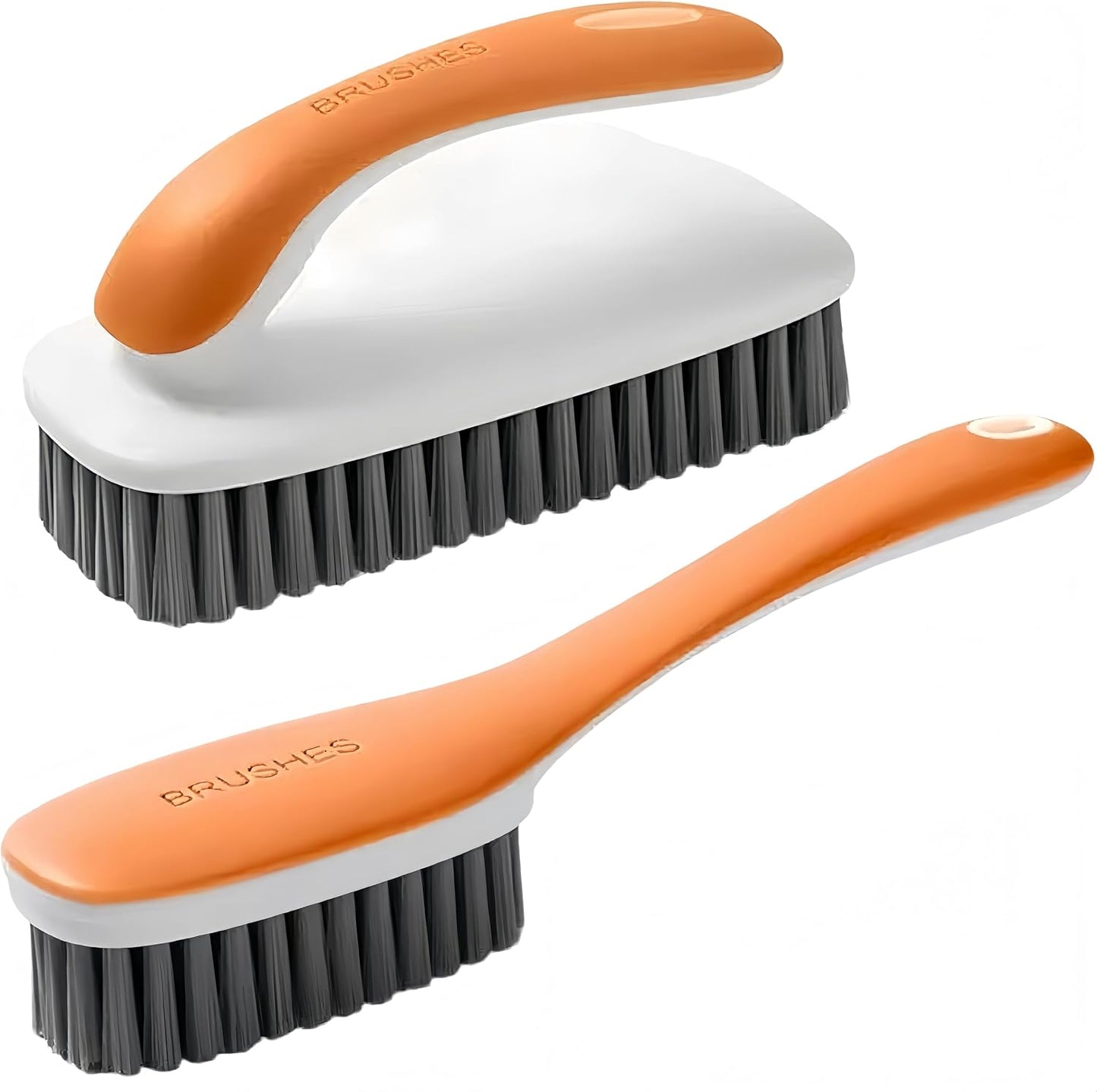 Scrub Cleaning Brush for Stains Laundry Brush Soft Bristle Cleaning Brushes Small Brushes for Cleaning Scrubbing Brush for Clothes,Shoes,Carpet,Bags,Bathroom, Floor -2 Pack