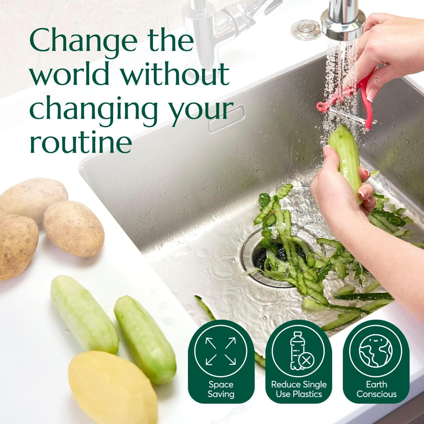 CLEANOMIC - Garbage Disposal Cleansing Tablets (8 Pack) - Foaming Garbage Disposal Cleaner and Deodorizer, Household Garbage Disposal Cleaners, Sink Cleaner and Deodorizer, Kitchen Drain Cleaner