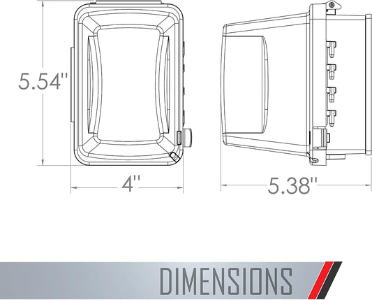 TayMac MM410W Single-Gang Horizontal/Vertical Mount Weatherproof In-Use Cover, 16 in 1, 2.75 in, White