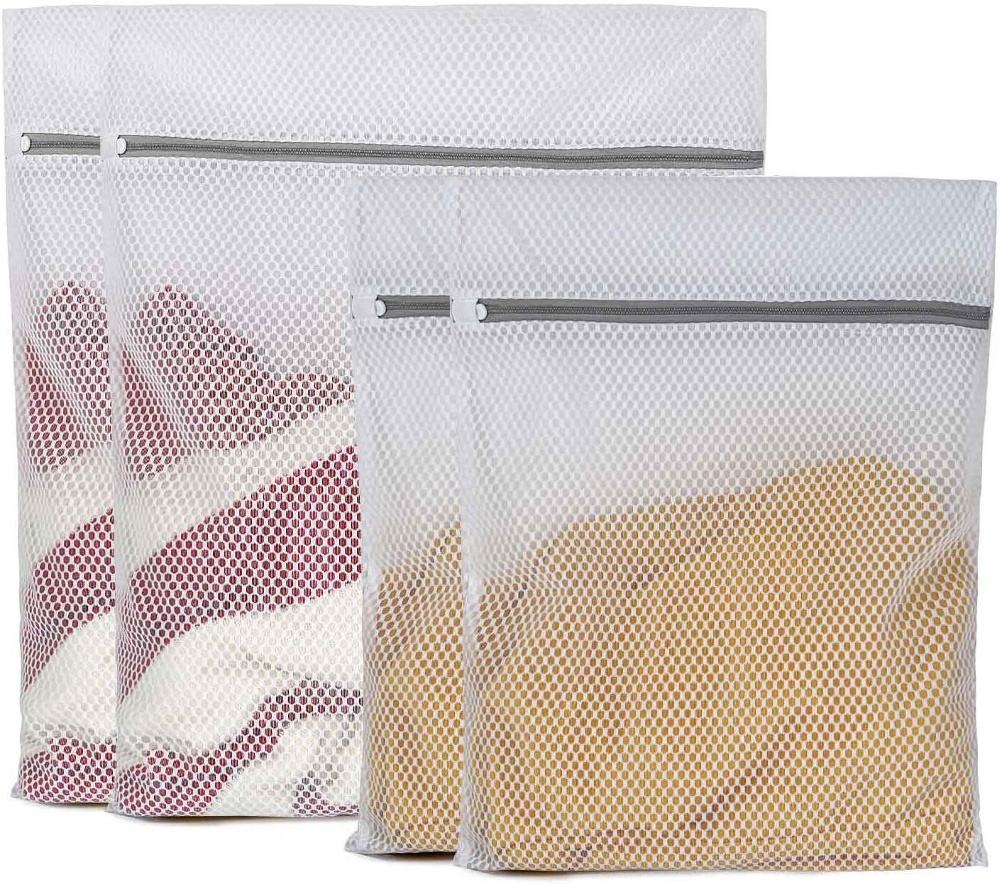 2 XX-Large Honeycomb Delicates Bags for Washing Machine, 24 x 24 Inches lingerie bags for Laundry, Travel Storage Organize Bag for Cotton Clothes,Sheet, Shoes