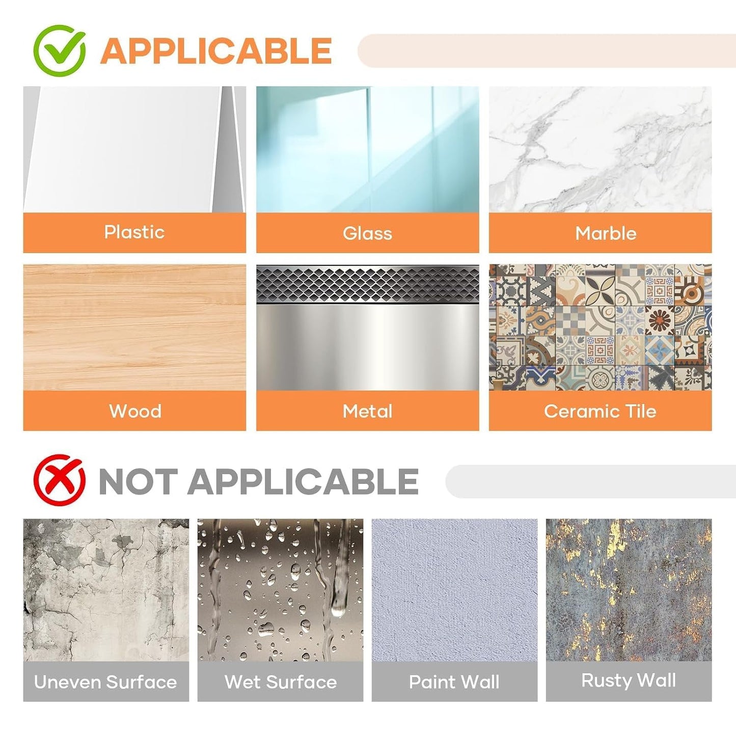 FlyCoco Double Sided Tape Heavy Duty Removable Wall Tape, Multipurpose Strong Clear & Tough Nano Mounting Adhesive for Home Office Wall Decor, Poster Hanging, DIY Projects, Carpet, Automotive Trim