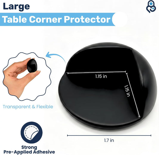 Baby Proof Me 12 Pack Large Table Corner Protector for Baby & Toddlers, Clear Corner Guards & Edge Protectors, Furniture Corner & Edge Safety Bumpers, Baby Proofing for Sharp Edges, Strong Adhesive