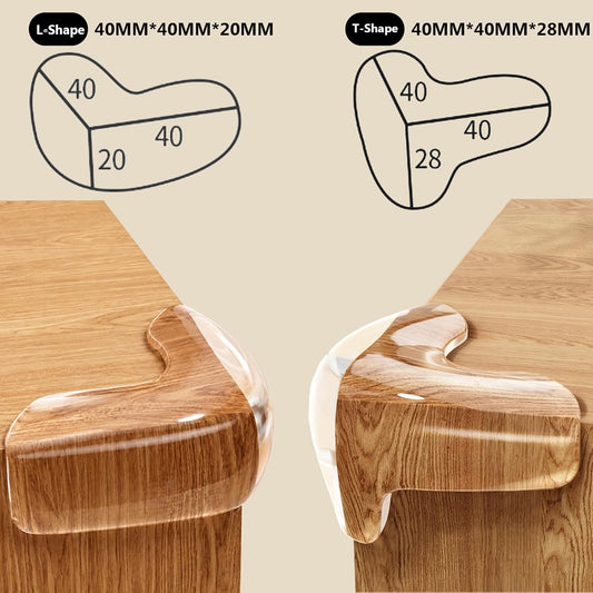 12 Pack Corner Protector for Baby, Clear Table Corner Protectors and Sharp Edge Guards for Baby Proofing, Furniture Corner Guard & Edge Safety Bumpers, Baby Proof Bumper (T Shape)