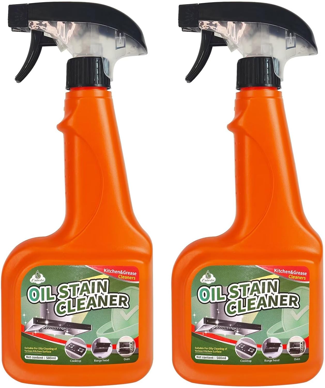 Heavy Duty Kitchen Degreaser Spray, Fast Acting Grease Remover for Stove, Oven & Range Hood, Cuts Tough Grease, for Outdoor Cooking and Grill Cleaner Degreasing (1PC)