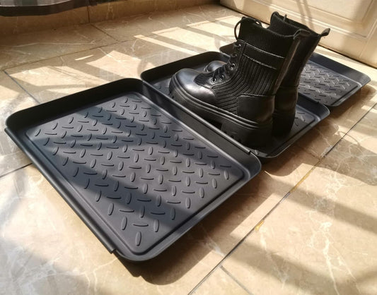 Rubber Boot Tray for Entryway,Boot Mat,Shoe Tray,Shoe Mat for Indoor and Outdoor Use (Soft Silicone Rubber, 29.5X14.9 inch)