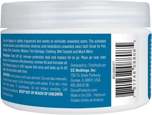 Gonzo Natural Magic Odor Air-Magnet with Activated Charcoal, Odor Eliminator, 14 Oz