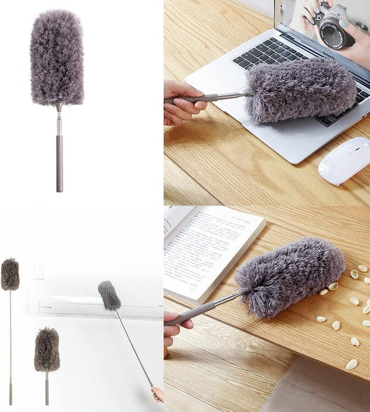 Magik 1-2 Pcs Adjustable Microfiber Feather Duster Extend Brush Household Cleaning (1 Pack)