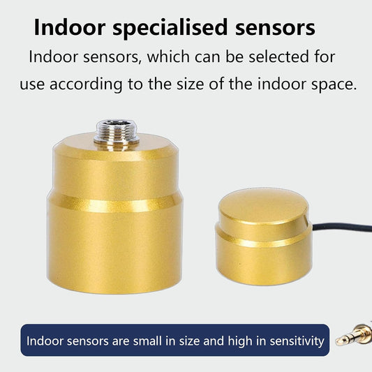 Underground Water Leak Detector, Water Pipe Leakage Monitor, Under Sink Sensor with Headset and Adjustable 4 Gears for Reducing Floor Heating Water Leakage Waste