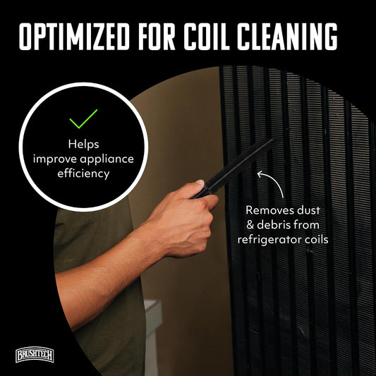 BRUSHTECH – Brushtech Refrigerator Coil Cleaning Brush - Black