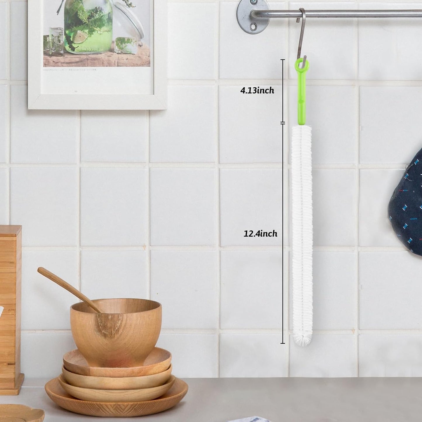 Sewer Drain Brush, Drain Clog Remover, 22.83inch Flexible Long Pipe Snake Hair Clogs Catcher Cleaner Tool for Toilet, Kitchen Sink, Sewer Drain, Bathroom Tub