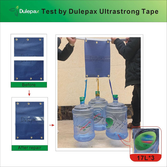 Dulepax-Tent Repair Tape,Awning Repair Tape,Boat Covers Repair,RV Covers Repair Kit,Tarp Repair,Canvas Pctch Kit,Sail Tape Etc...1 Roll of 30FT x 2.9"