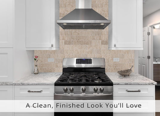 StyloVue 100 Pieces Peel and Stick Backsplash for Kitchen, 3" x 6" PVC Subway Tile, Glossy White with Dark Gray Grout, Self Adhesive Stick on Wall Tiles for Kitchen, Bathroom, Fireplace, RV