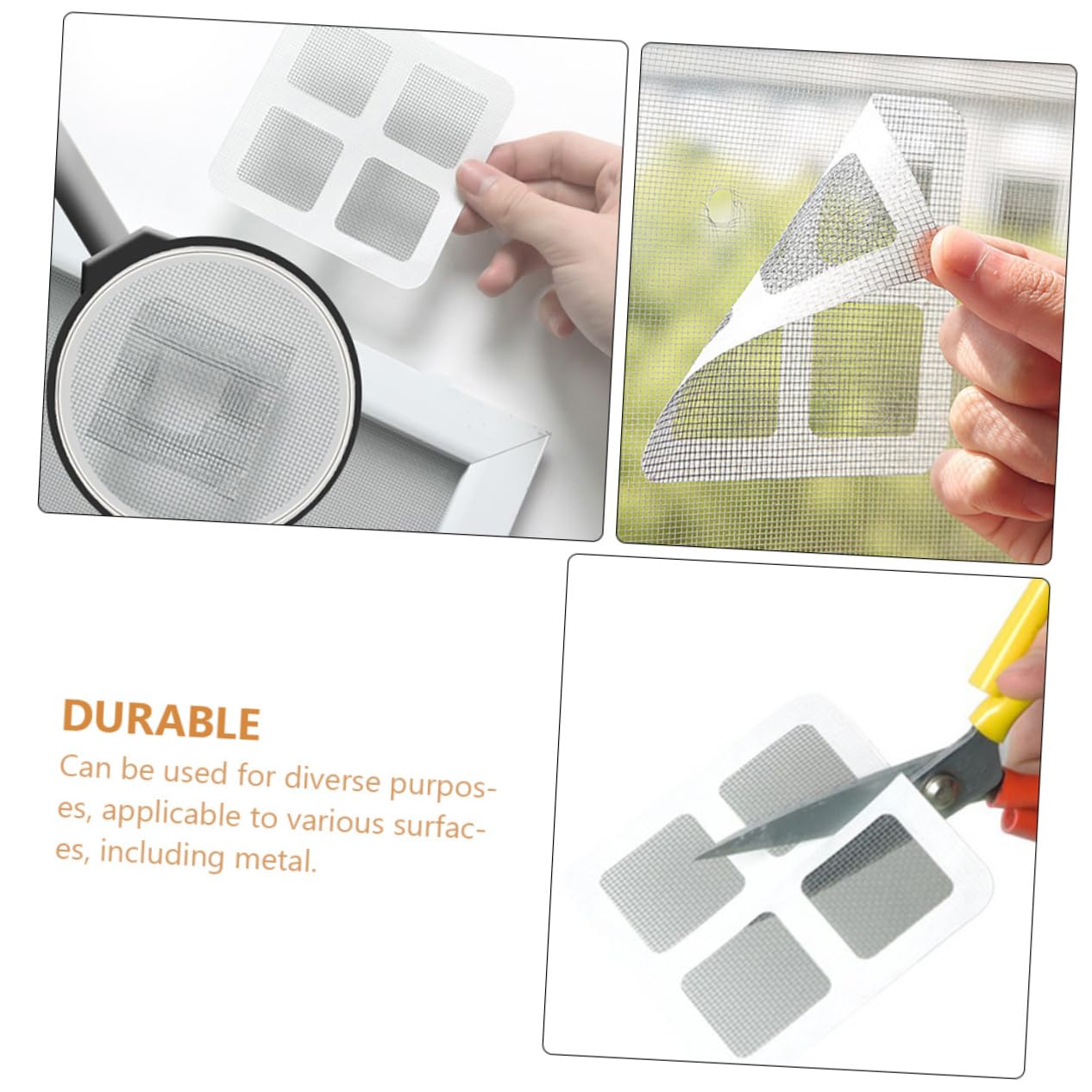 SOLUSTRE Window and Door Screen Repair Kit Screen Patch Repair Kit 20pcs Screen Tape Mesh Repair for DIY