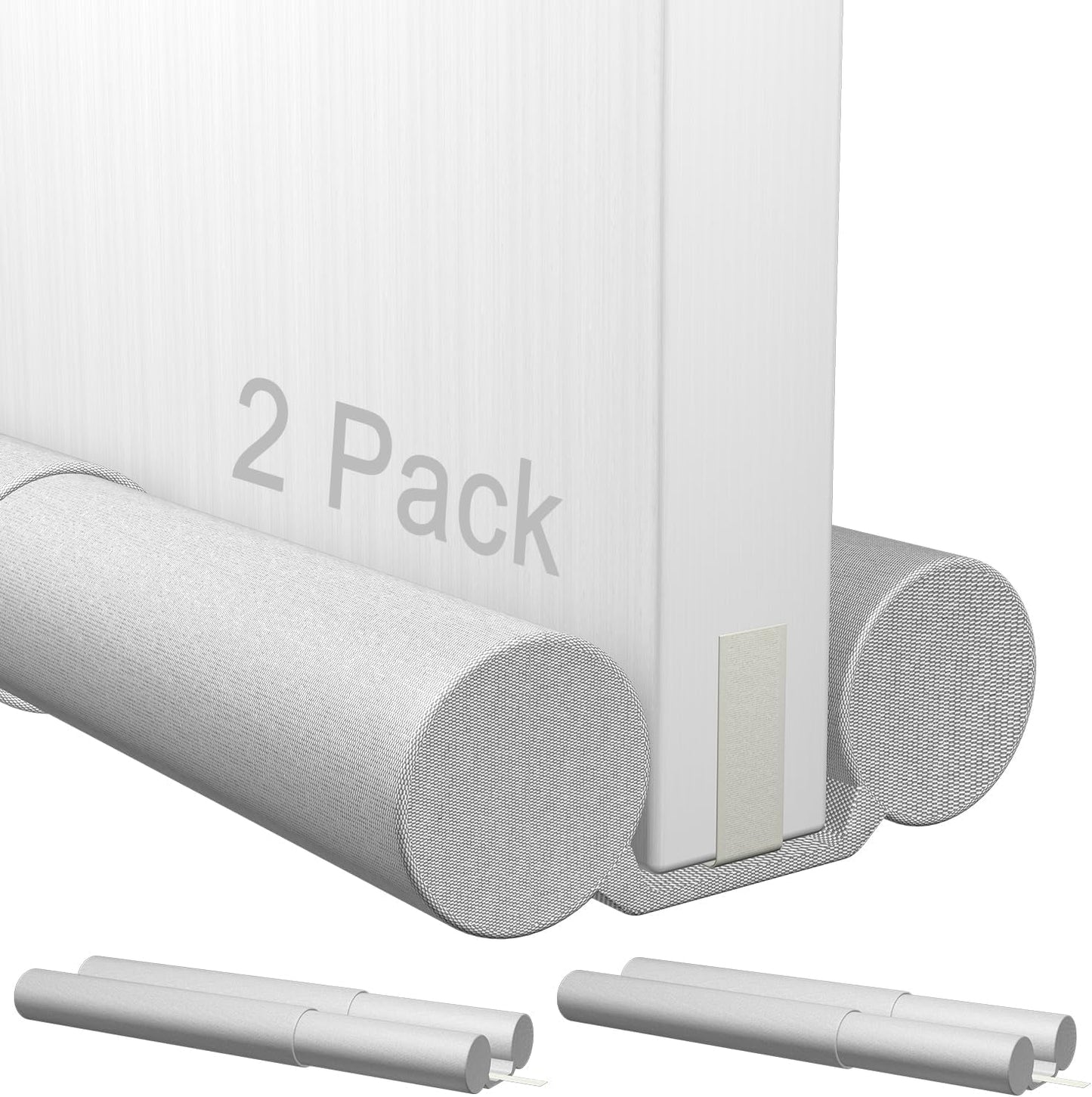 2 Pack Upgrade Door Draft Stopper 30-36 inch,Door Stoppers for Bottom of Door,Under Door Noise Stopper,Door Noise Blocker,Door Draft Blocker