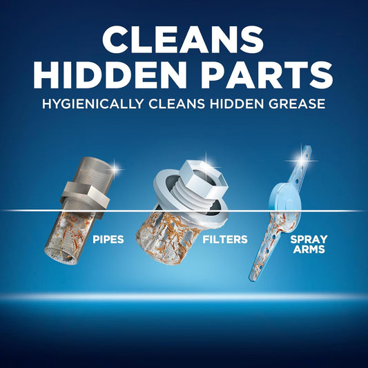 Finish In-Wash Dishwasher Cleaner: Clean Hidden Grease and Grime, 3 ct