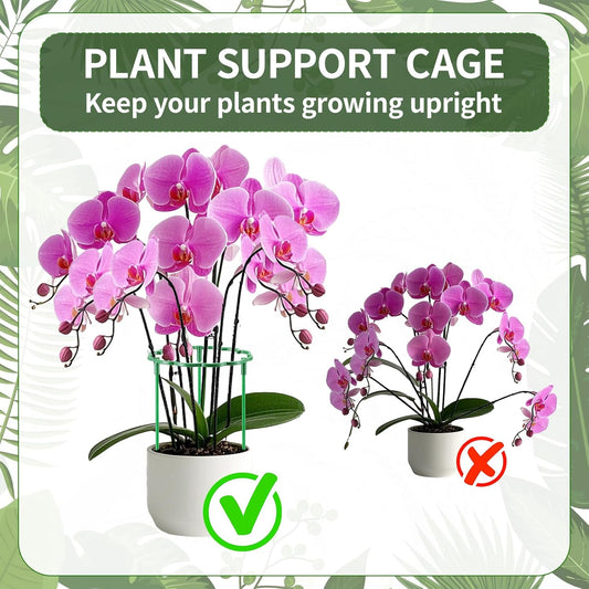 12 Pack Plant Support Stakes Sets - Versatile Plant Cages, Stackable Garden Flower Support, Small Plant Stakes for Indoor Plants,Tomato,Monstera, Peony, Hydrangea, Climbing Plants