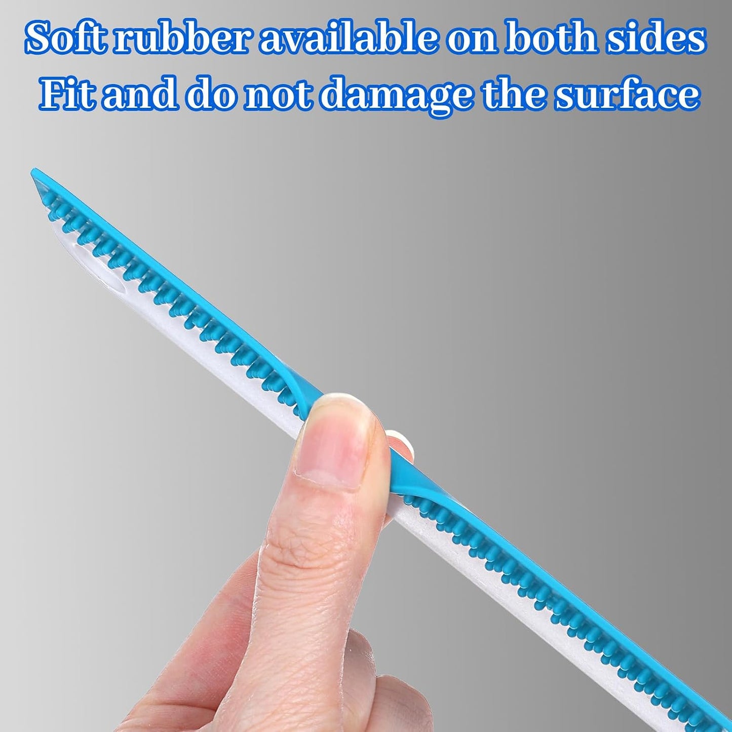 2 PCS Mini Squeegee, Soft Rubber Window Squeegees All-Purpose Sink Squeegee Small Window Scrubber Scraper Squeegees Tool for Kitchens Bathroom Shower Mirrors Car Windshield