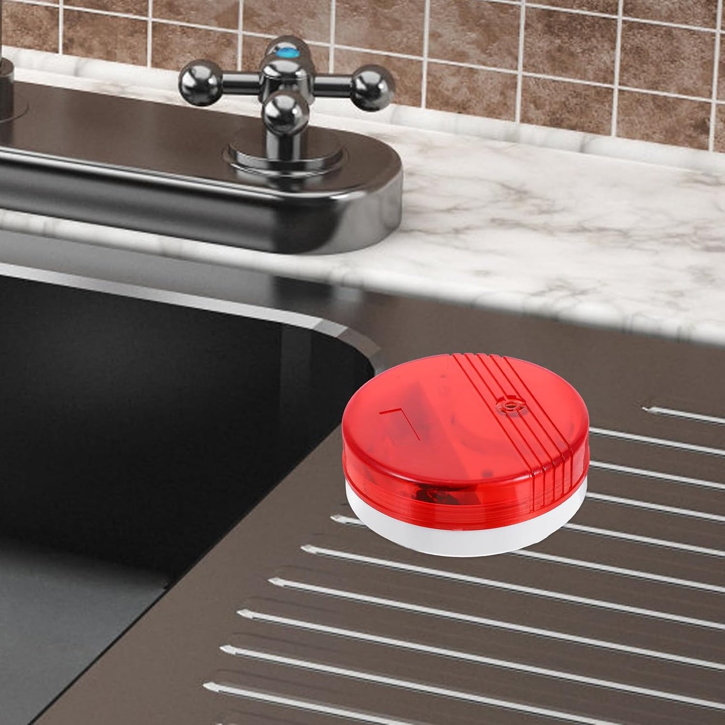 Tofficu Water Leak Detector Water Sensor Alarm for Home Basement Under Sink Flood Warning
