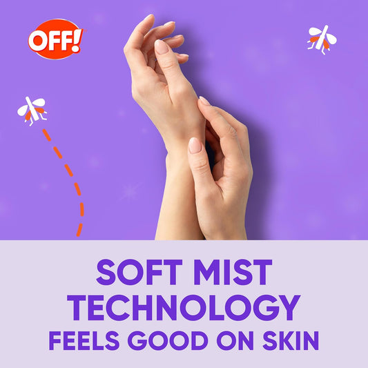 OFF! Clean Feel Insect Repellent Misting Spray, Fragrance-Free Picaridin Bug Spray for Lasting DEET-Free Protection from Mosquitoes and Ticks, 6 oz