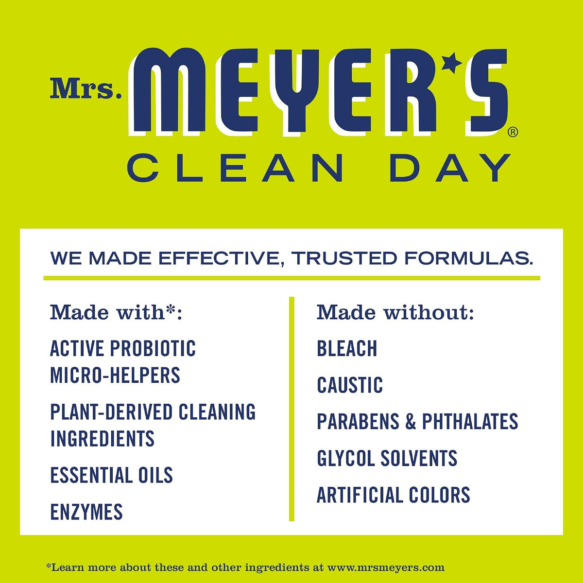 MRS. MEYER'S CLEAN DAY Probiotic Drain Maintenance Liquid, Lavender, Freshens Disposals and Drains, 32 Fl Oz
