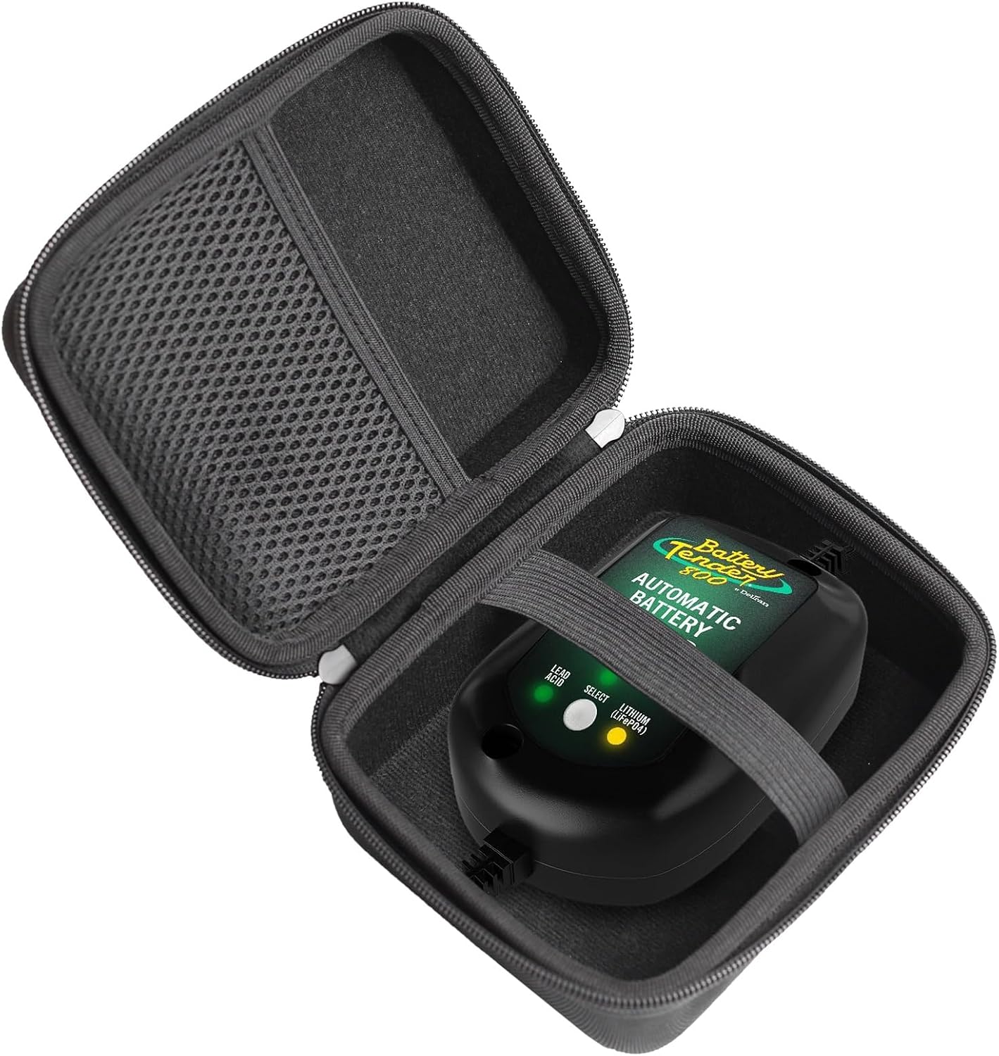 Protection Carrying Case Compatible with Battery Tender Junior 800/12V 800mA SuperSmart Battery Charger Maintainer(Only Case)