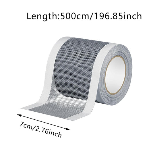 Strong Adhesive Screen Repair Tape, Window Screen Repair Kit, Fiberglass Mesh Screen Repairing Kits for Windows and Door, Self-Adhesive Patch For Doors Windows Household Mesh Repair (1, 2.76" x 1.97")
