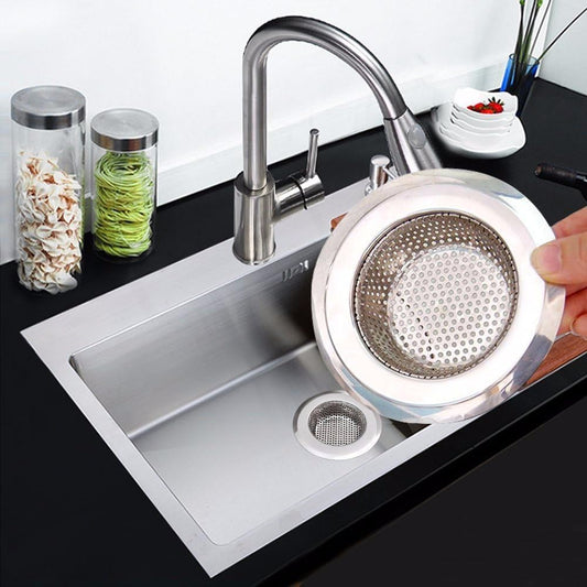 2 Pack Stainless Steel Kitchen Sink Strainer – 4.5" Wide Rim, 2.75" Basket – Rust-Resistant, Anti-Clog Drain Protector for Kitchen, Laundry & Utility Sinks