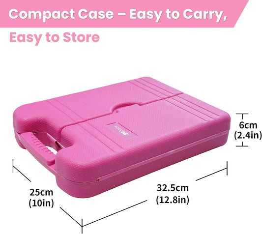 Pink Tool Set for Women 136-Piece Small Tool Kit for Home Repairs | Household Toolbox Storage for Girl, Portable Hand Tool Kit for Home, Car Repair, Perfect Gift for Ladies
