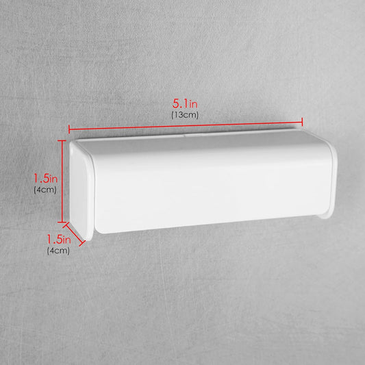 6 Slots Wall Mount Toothbrush Holder with Cover, Self Adhesive Toothbrush Storage Organizer for Shower, Toothbrush Hanger for Bathroom, Medicine Cabinet, Dorm