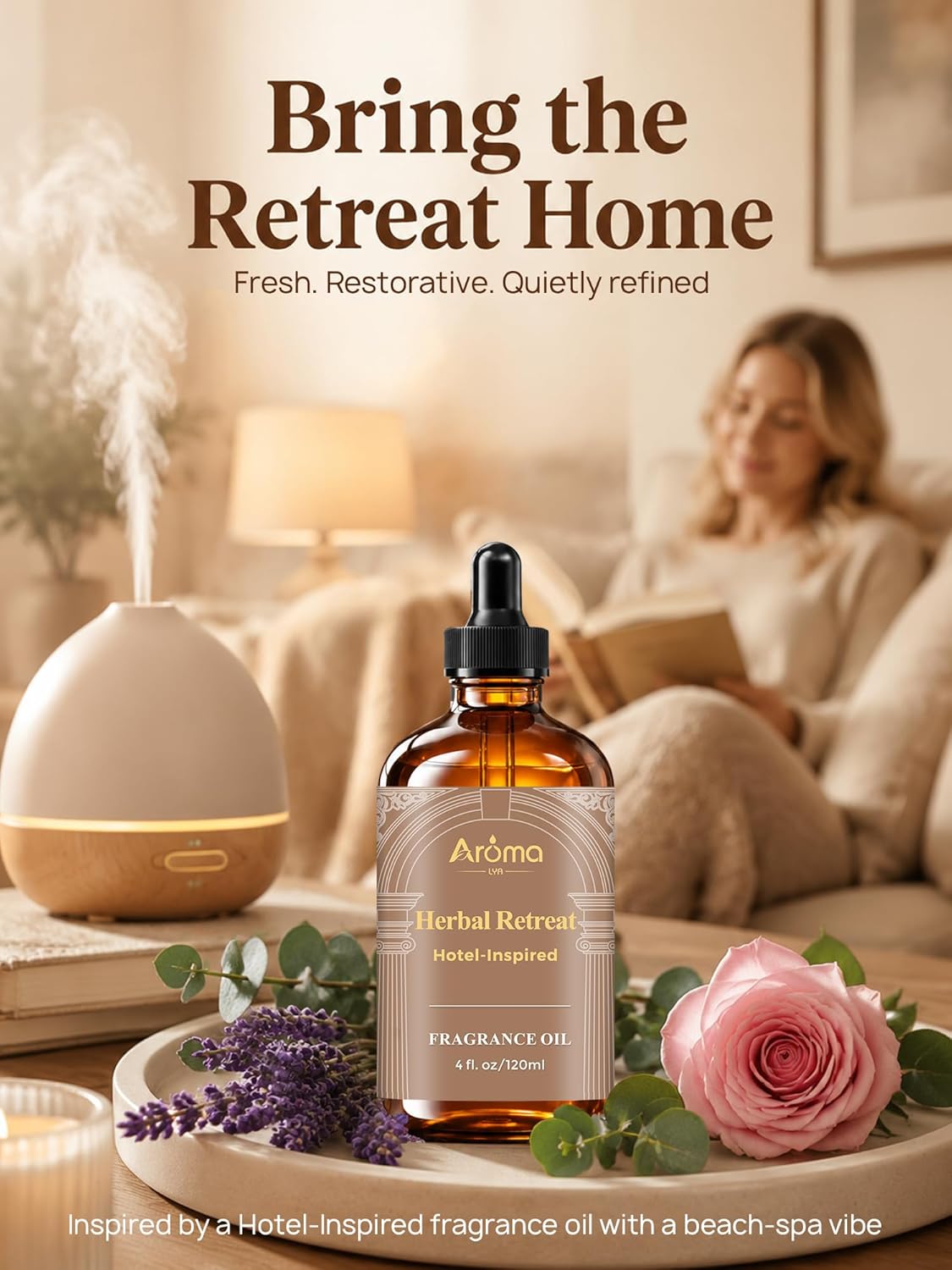 Ocean Breeze Lobby — a Hotel-Inspired Fragrance Oil that Feels Like a Coastal Resort Lobby(Not a Typical Ocean-Fresh Scent), Hotel Diffuser Oil for Home for Diffusers and Crafting