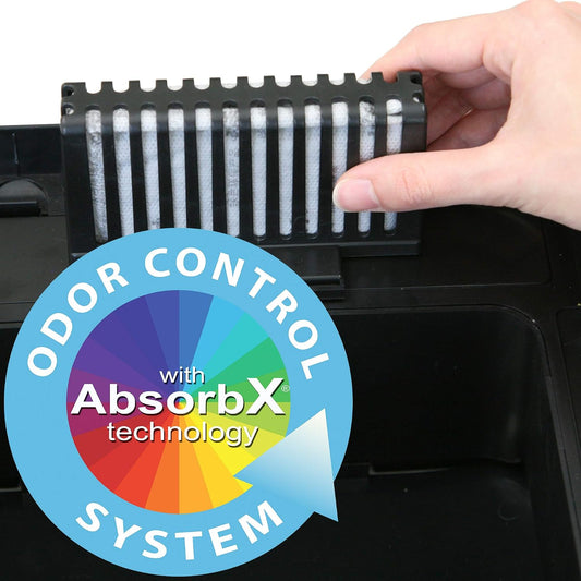SensorCan Official AbsorbX Trash Can Deodorizer 3-Pack, All Natural Activated Charcoal Odor Absorber Stops Garbage Smells, Air Filter Freshener for 8 Gal and Larger Waste Bins with Compartment