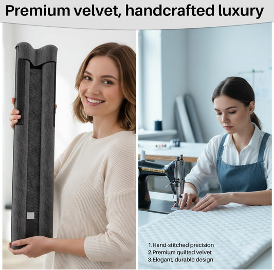 Under Door Draft Stopper 36" Double Sided Door Sweep, Blocks Noise, Cold Air, Light, Dust, Smoke, Odor, Soundproof, Fits 30" 32" 36" Doors