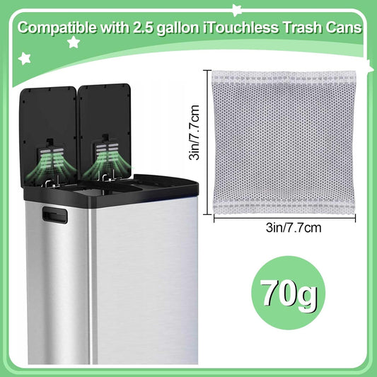 12PCS Charcoal Odor Absorber, Household Activated Charcoal Odor Absorber, Bamboo Charcoal Air Purifying Bag, Shoe Deodorizer, Odor Eliminator for Trash Cans, Refrigerators, Pets, Cars