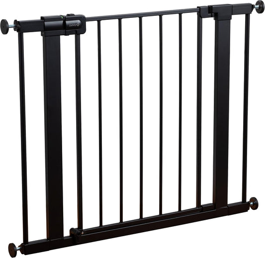 Safety 1st Easy Install Walk Thru Baby Gate for Doorway With Door, Dog Gates, Fits 29"-38", Easy Install 28" Tall, White