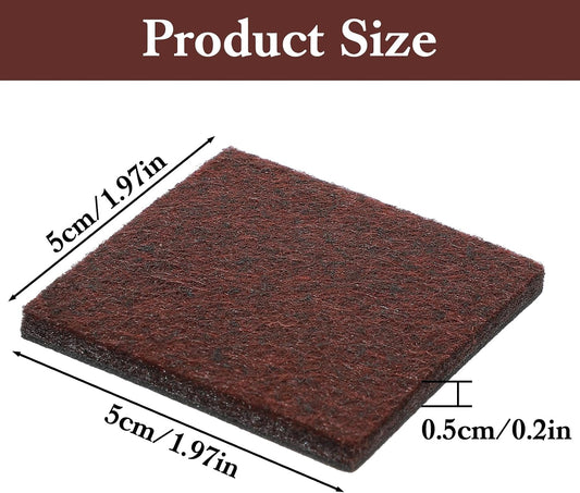 18 Pcs Square Felt Pads for Furniture, 2 x 2 Inch Self Adhesive Chair Leg Floor Protectors Cuttable Anti Scratch Table Leg Pads for Hardwood Floors