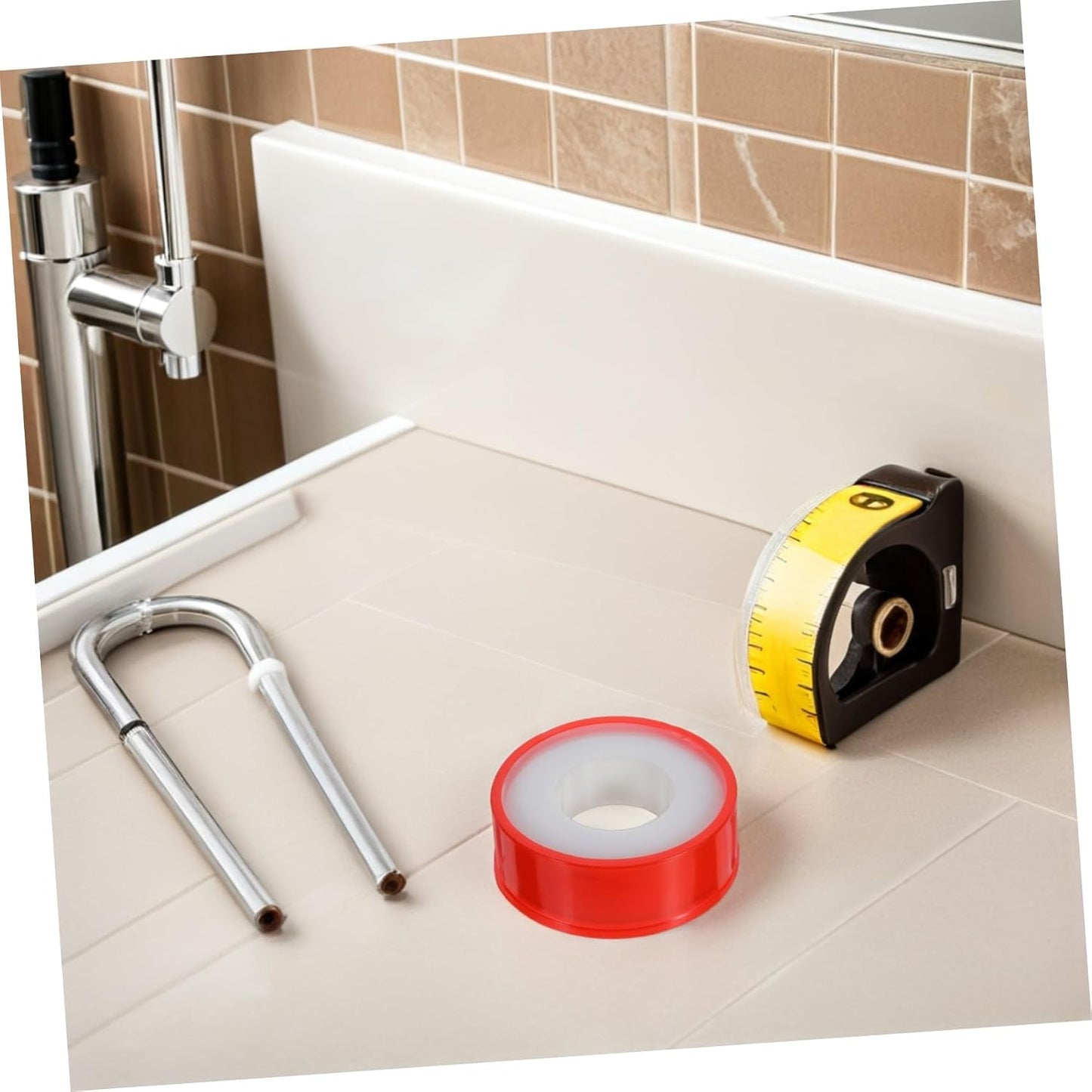 Ipetboom 10 Rolls PTFE Thread Seal Tape for Plumbing Waterproof Pipe Leak Repair Tape for Leak Stop