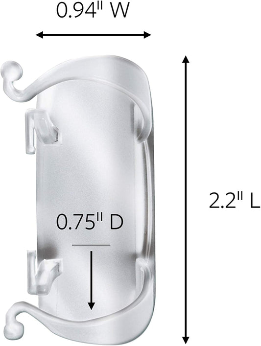 Command Large Cord Clips, Organize Damage-Free, 4-Packs, 8-Clips Total