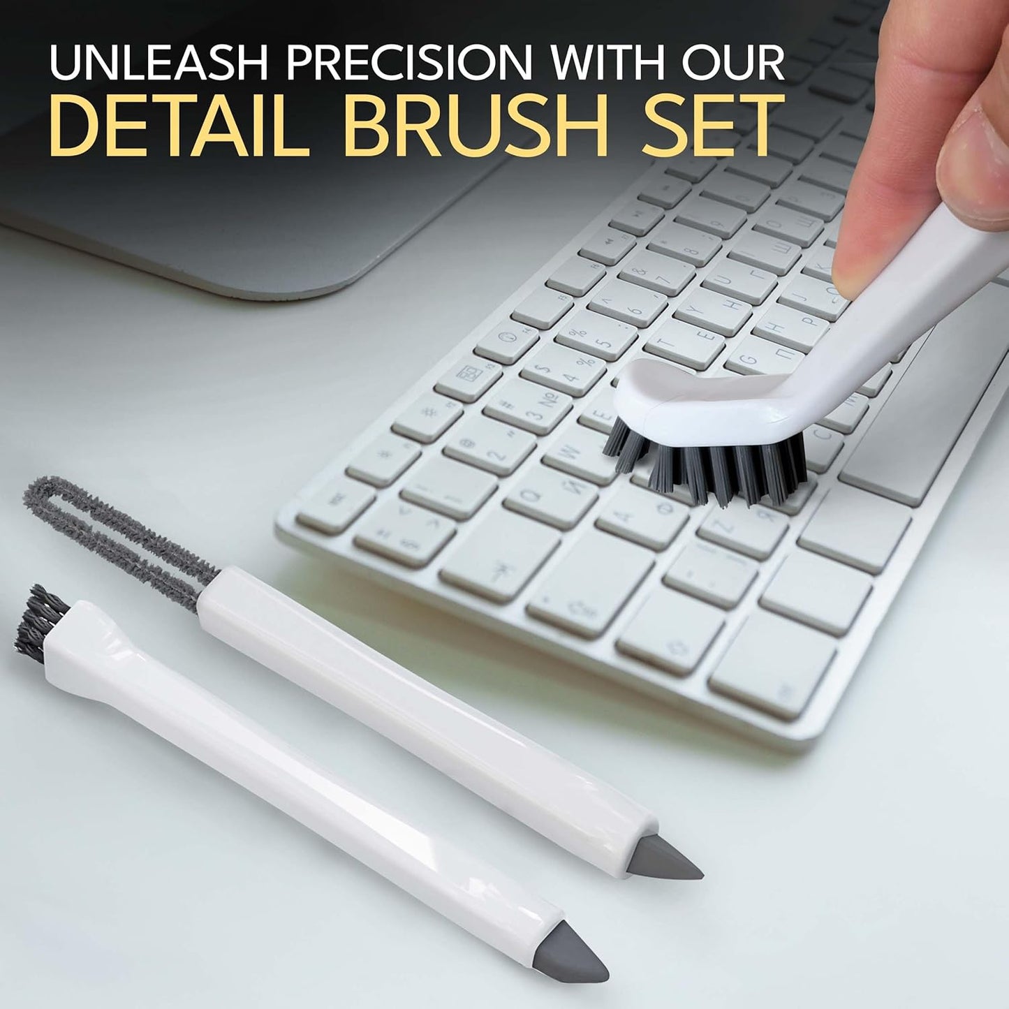 Grout Cleaning Brushes Set (3 Pcs) Deep Cleaner Multi-Purpose Stiff Bristle Brush, Cleaning Toothbrush for Cleaning Corners, Spaces, Tile, Shower, Window & Door Track, Floor, Juicers and Tight Spaces