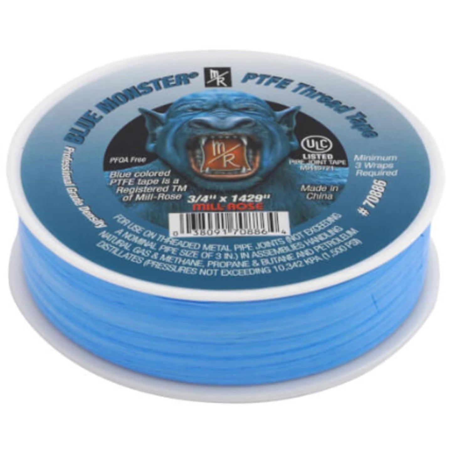 Heavy-Duty Thread Seal Tape, 3/4" x 119 FT PTFE, 3-Pack – Professional Grade Plumber’s Tape for Leak-Proof Pipe Sealing – Gas, Water, Air & Oil Line Compatible, Non-Toxic, Non-Hardening