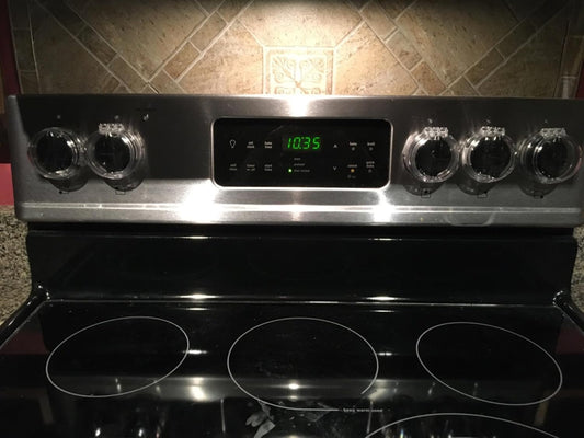 Rocky Mountain Goods Stove Knob Safety Covers for Baby/Kids/Pets - 5 Pack of Heat Proof Covers for Oven/Stove - Clear Universal Knob Covers for Including LG, Samsung, Frigidaire, Bosch, GE, Etc.