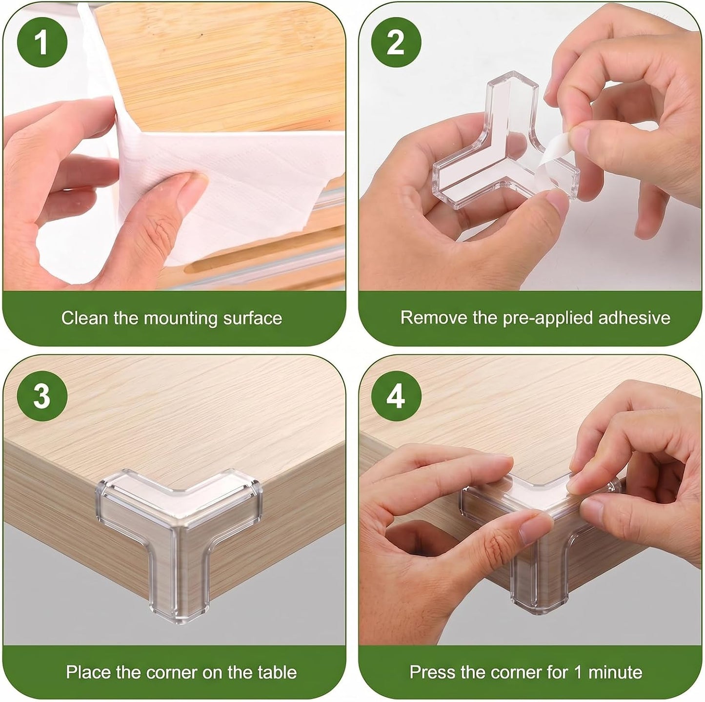 36 Pack Corner Protector Baby, Clear Table Corner Protectors Baby Proof Corners and Edges Furniture Covers & Edge Safety Bumpers Guards for Baby Proofing, Sharp Edges