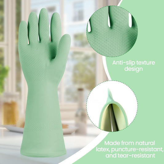Jsocoah Cleaning Gloves for Dishwashing, 4/5 Pairs Reusable Kitchen Gloves for Wash, Household Cleaning Glove for Dishes Pet