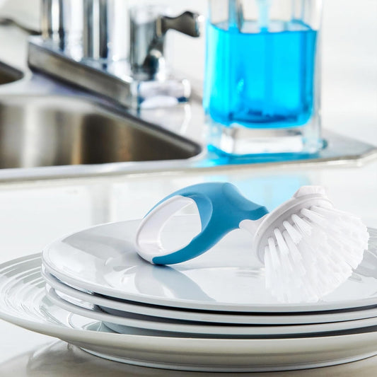 Non-Slip Grip Small Handy Scrubber, Blue