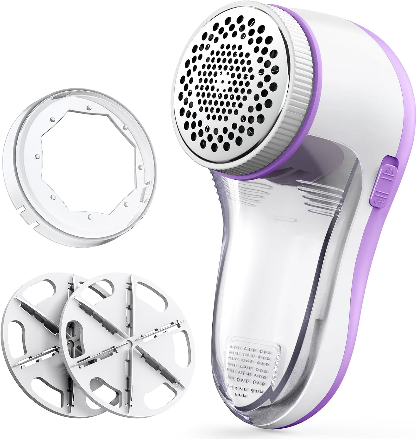 POPCHOSE Fabric Shaver, Lint Shaver for Clothing, Electric Lint Remover with 6-Leaf Blades, Sweater Defuzzer, Clothes Shaver for Couch, Furniture, Blanket, Remove Pilling, USB Rechargeable