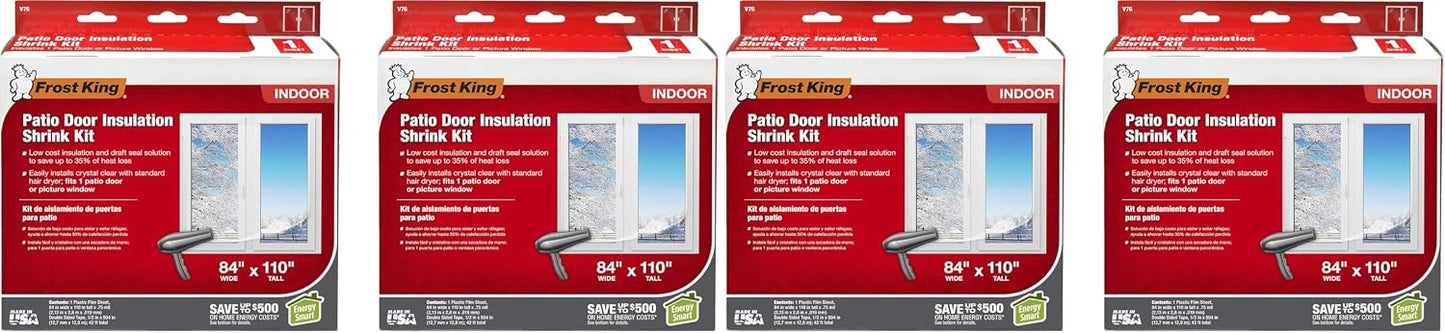 Frost King V76H Shrink Window Kit 84-Inch by 110-Inch, Clear