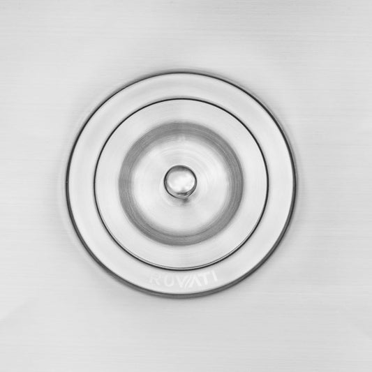 Ruvati Kitchen Sink Basket Strainer Drain Assembly - Stainless Steel - RVA1025