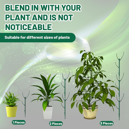 10PCS Monstera Plant Support Set, Plant Stakes for Indoor Plants, Plant Support, Suitable for Support Climbing Plants, Stabilize Potted and Plant Pile Decoration