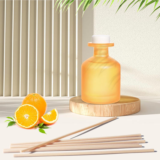 Reed Diffuser for Home, Clean Linen Scent 3.38oz (100ml)*1 Pack Essential Oil Reed Diffuser Set with 8 Sticks, Long Lasting Air Freshener for Bathroom Bedroom Living Room, Home Decor & Gifts